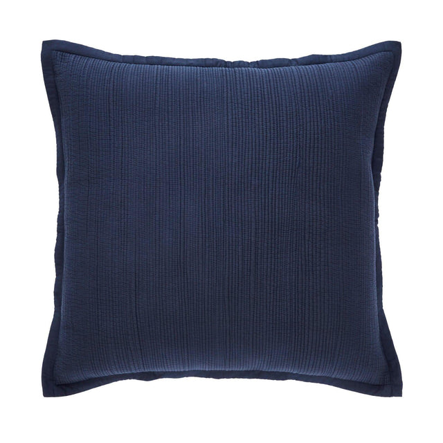 Orchids Lux Laela Stripes Navy 26 X 26 Coverlet Sham