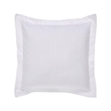 Orchids Lux Marina Geomatric White 26 X 26 Matelasse Coverlet Sham