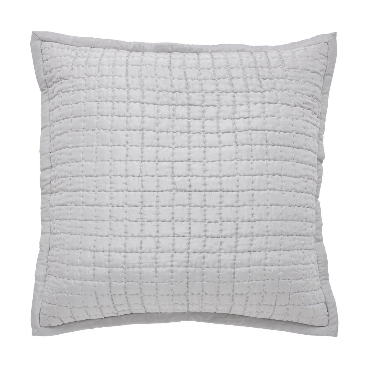 Orchids Lux Malibu Geomatric Platinum 26 X 26 Coverlet Sham