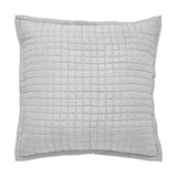 Orchids Lux Malibu Geomatric Platinum 26 X 26 Coverlet Sham