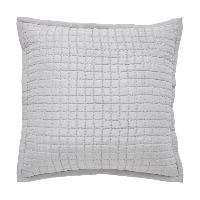 Orchids Lux Malibu Geomatric Platinum 26 X 26 Coverlet Sham
