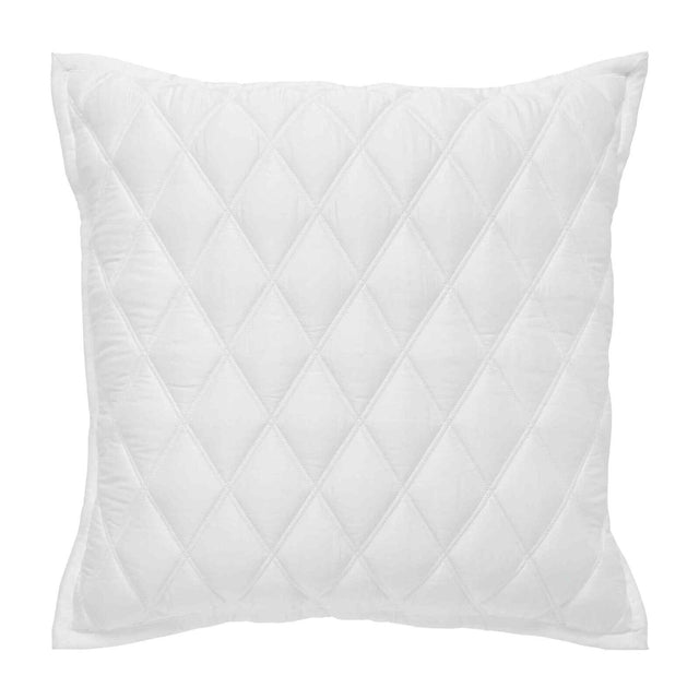 Orchids Lux Avalon Geomatric White 26 X 26 Coverlet Sham