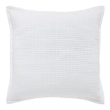 Orchids Lux Milton Geomatric White 26 X 26 Coverlet Sham
