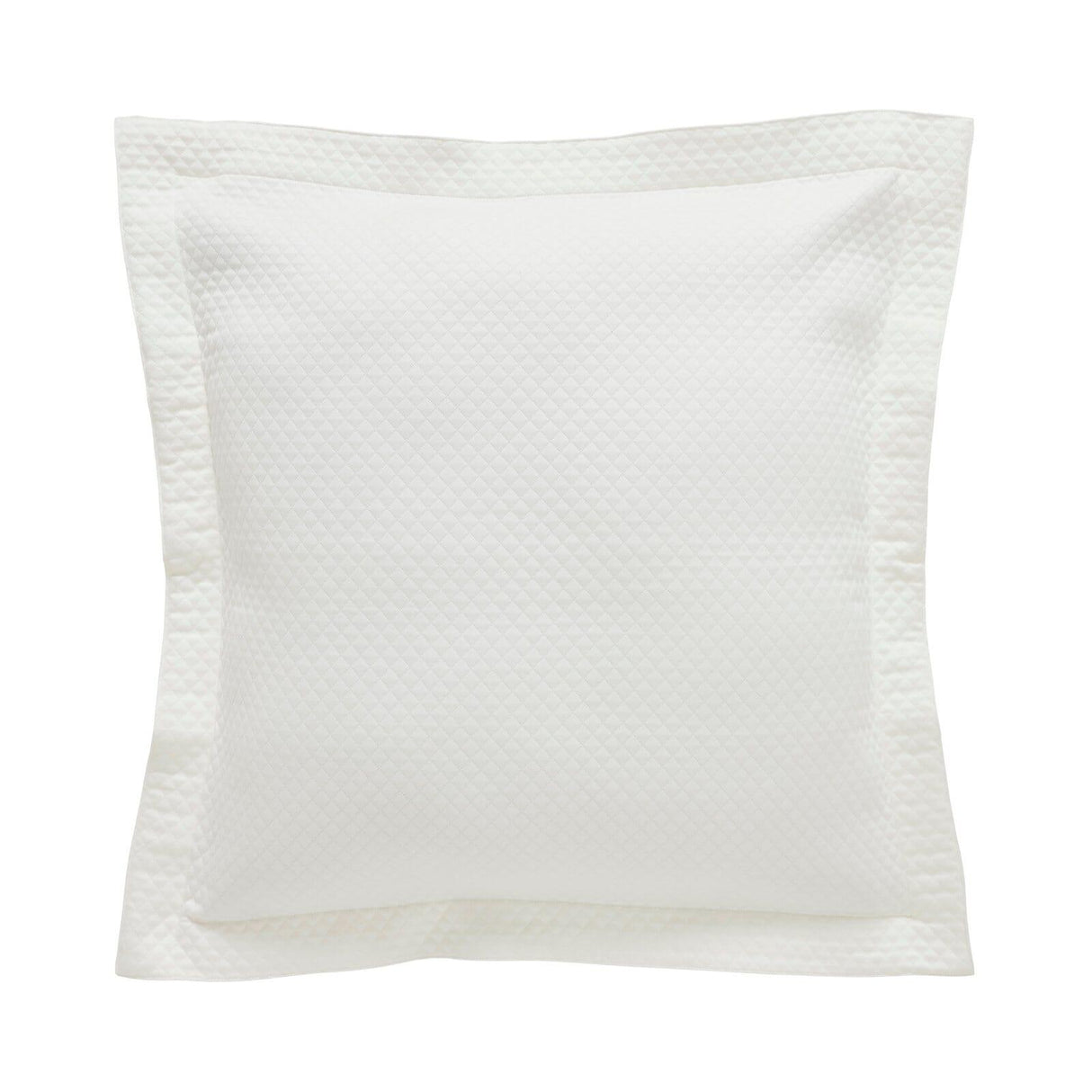 Orchids Lux Hamilton Geomatric Off-White 26 X 26 Matelasse Coverlet Sham