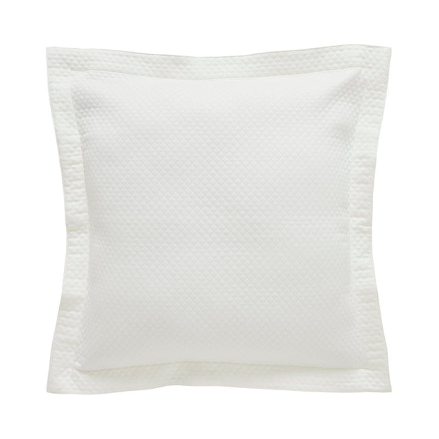 Orchids Lux Hamilton Geomatric Off-White 26 X 26 Matelasse Coverlet Sham