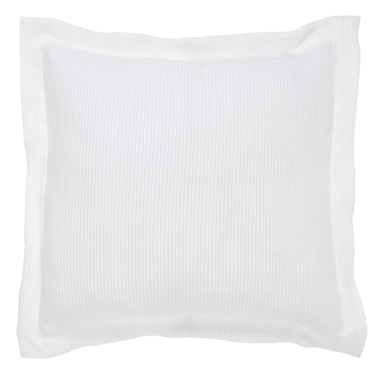 Orchids Lux Soho Stripes White 26 X 26 Matelasse Coverlet Sham