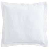 Orchids Lux Retro Pebble White 26 X 26 Matelasse Coverlet Sham