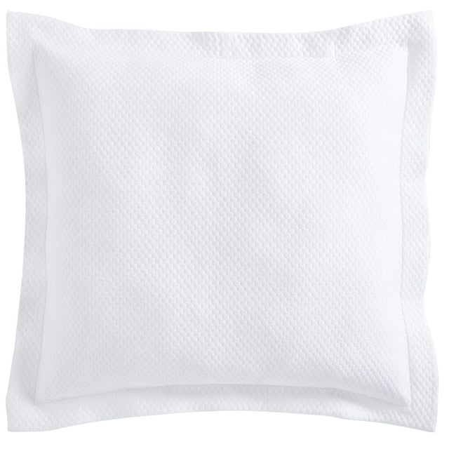 Orchids Lux Retro Pebble White 26 X 26 Matelasse Coverlet Sham