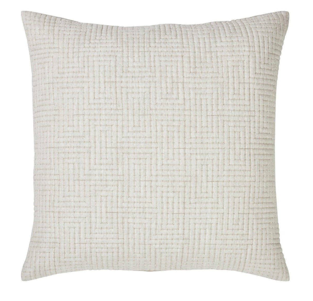 Orchids Lux Maze Geomatric Flax 26 X 26 Coverlet Sham