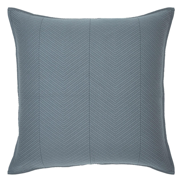 Orchids Lux Athena Chevron Ocean 26 X 26 Coverlet Sham