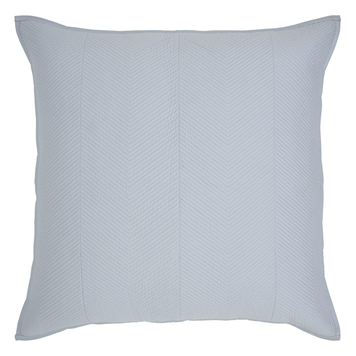 Orchids Lux Athena Chevron Blue 26 X 26 Coverlet Sham