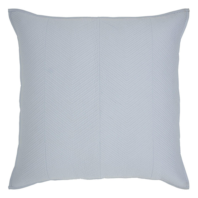 Orchids Lux Athena Chevron Blue 26 X 26 Coverlet Sham