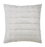 Orchids Lux Bailey Solid Color & Tuck Embroidery Silver 26 X 26 Quilt Sham