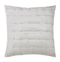 Orchids Lux Bailey Solid Color & Tuck Embroidery Silver 26 X 26 Quilt Sham