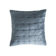 Orchids Lux Bailey Solid Color & Tuck Embroidery Smoky Blue 26 X 26 Quilt Sham