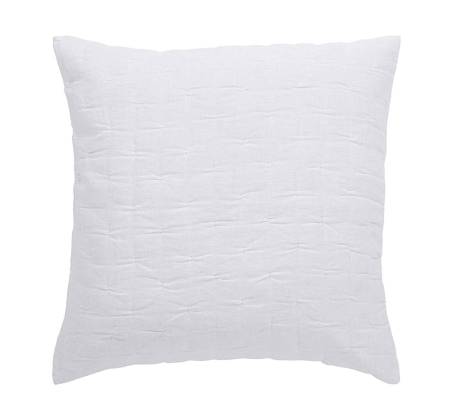 Orchids Lux Sophie Solid Color/Stitch White 26 X 26 Quilt Sham