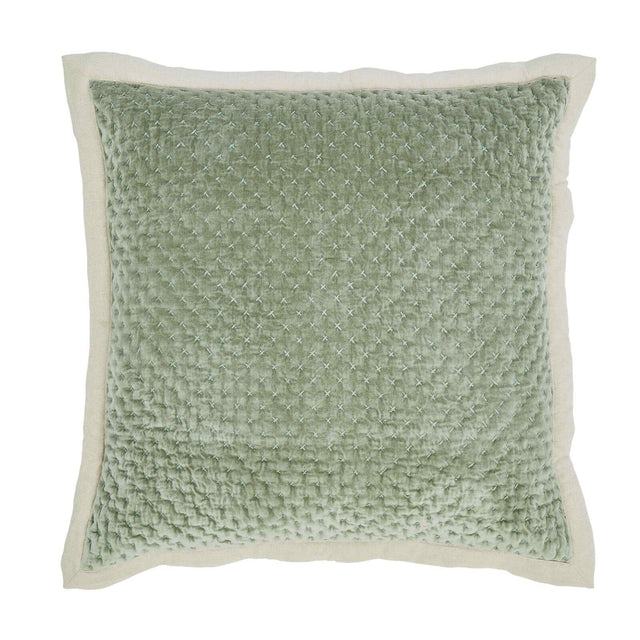 Orchids Lux Maui Stitch Aloe 26 X 26 Quilt Sham