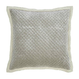 Orchids Lux Maui Stitch Slate 26 X 26 Quilt Sham