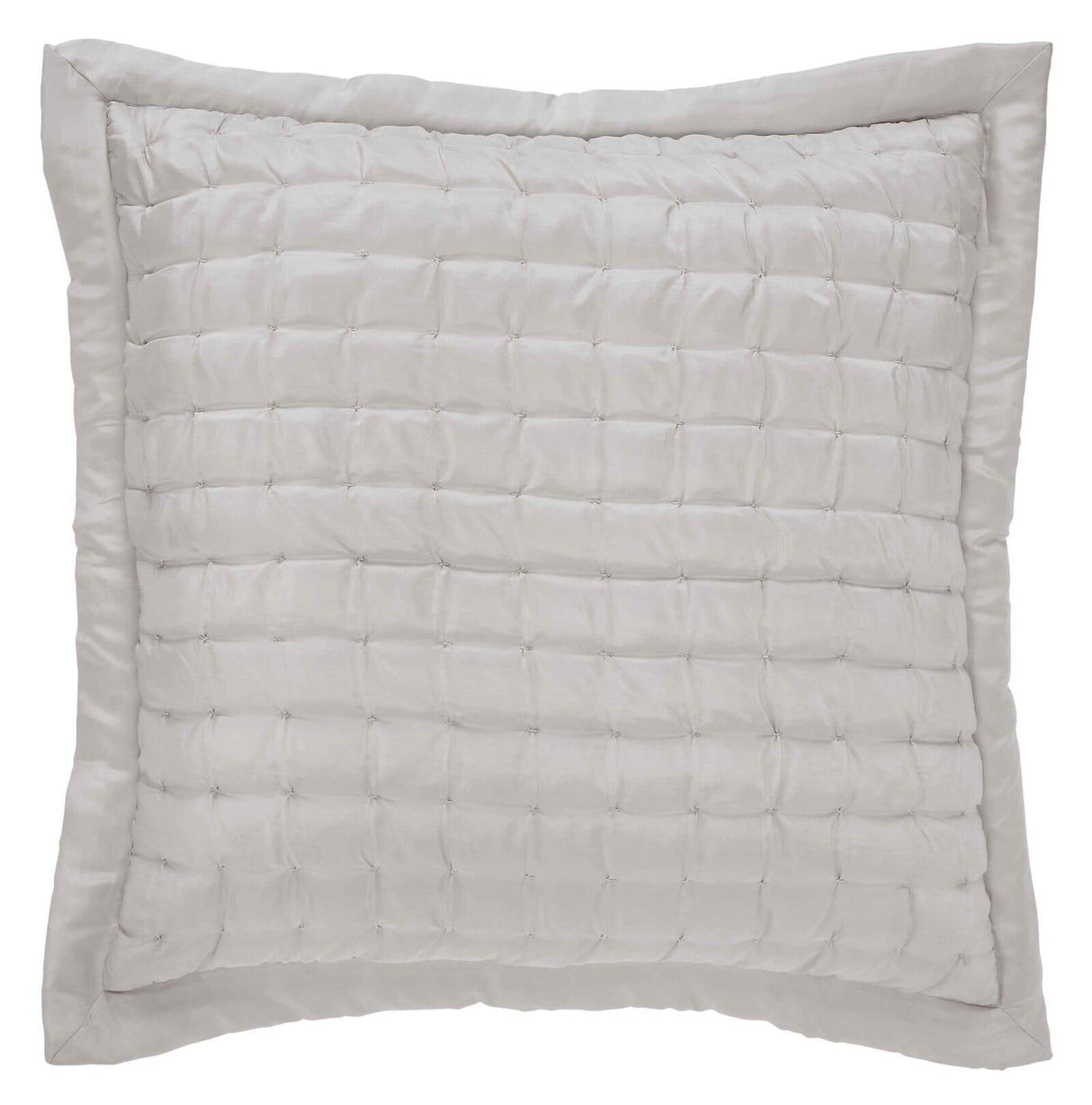 Orchids Lux Madison Stitch Oyster 26 X 26 Quilt Sham