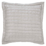 Orchids Lux Madison Stitch Oyster 26 X 26 Quilt Sham