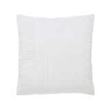 Orchids Lux Gatsby Channel Quilting White 26 X 26 Quilt Sham