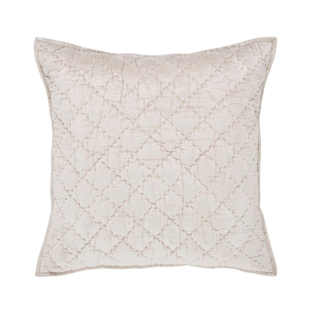 Orchids Lux Clermont Geomatric Champagne 26 X 26 Quilt Sham