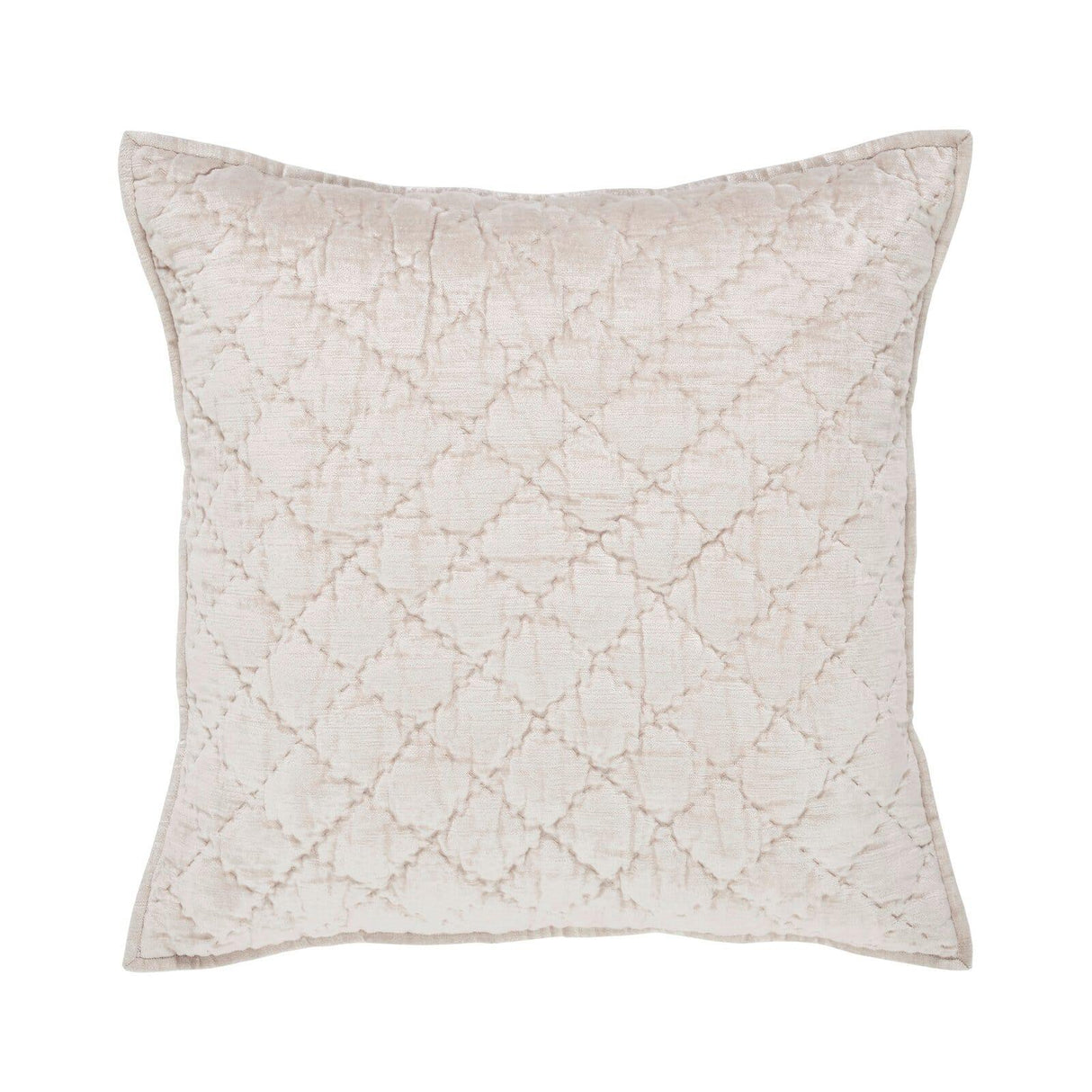 Orchids Lux Clermont Geomatric White 26 X 26 Quilt Sham