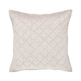 Orchids Lux Clermont Geomatric White 26 X 26 Quilt Sham