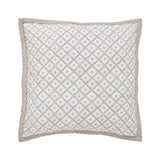 Orchids Lux Bliss Geomatric/Floral Sand 26 X 26 Printed Quilt Sham