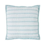 Orchids Lux Serenity Channel/Geomatric/Floral Sage 26 X 26 Printed Quilt Sham