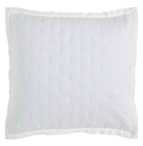 Orchids Lux Oscar Stitch White 26 X 26 Quilt Sham