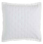 Orchids Lux Oscar Stitch White 26 X 26 Quilt Sham