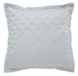 Orchids Lux Oscar Stitch Ice Mint 26 X 26 Quilt Sham