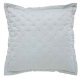 Orchids Lux Oscar Stitch Ice Mint 26 X 26 Quilt Sham