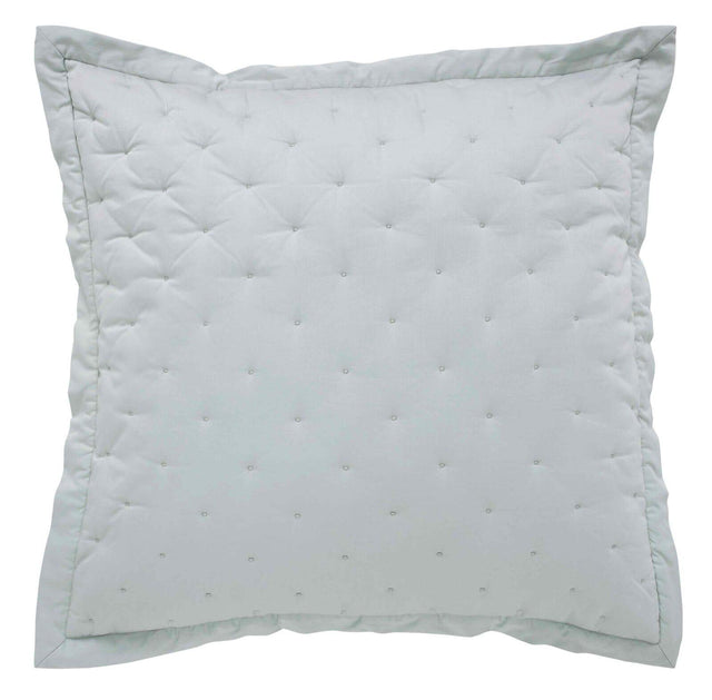 Orchids Lux Oscar Stitch Ice Mint 26 X 26 Quilt Sham