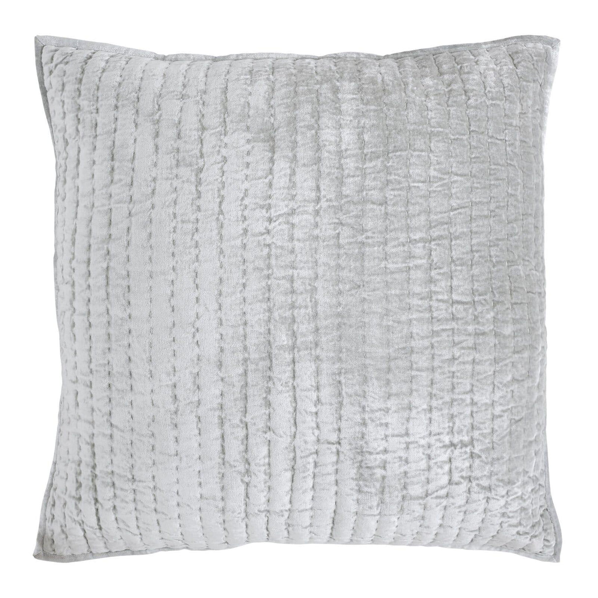 Orchids Lux Walton Channel Ice Mint 26 X 26 Quilt Sham
