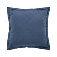 Orchids Lux Oscar Stitch Navy 26 X 26 Quilt Sham