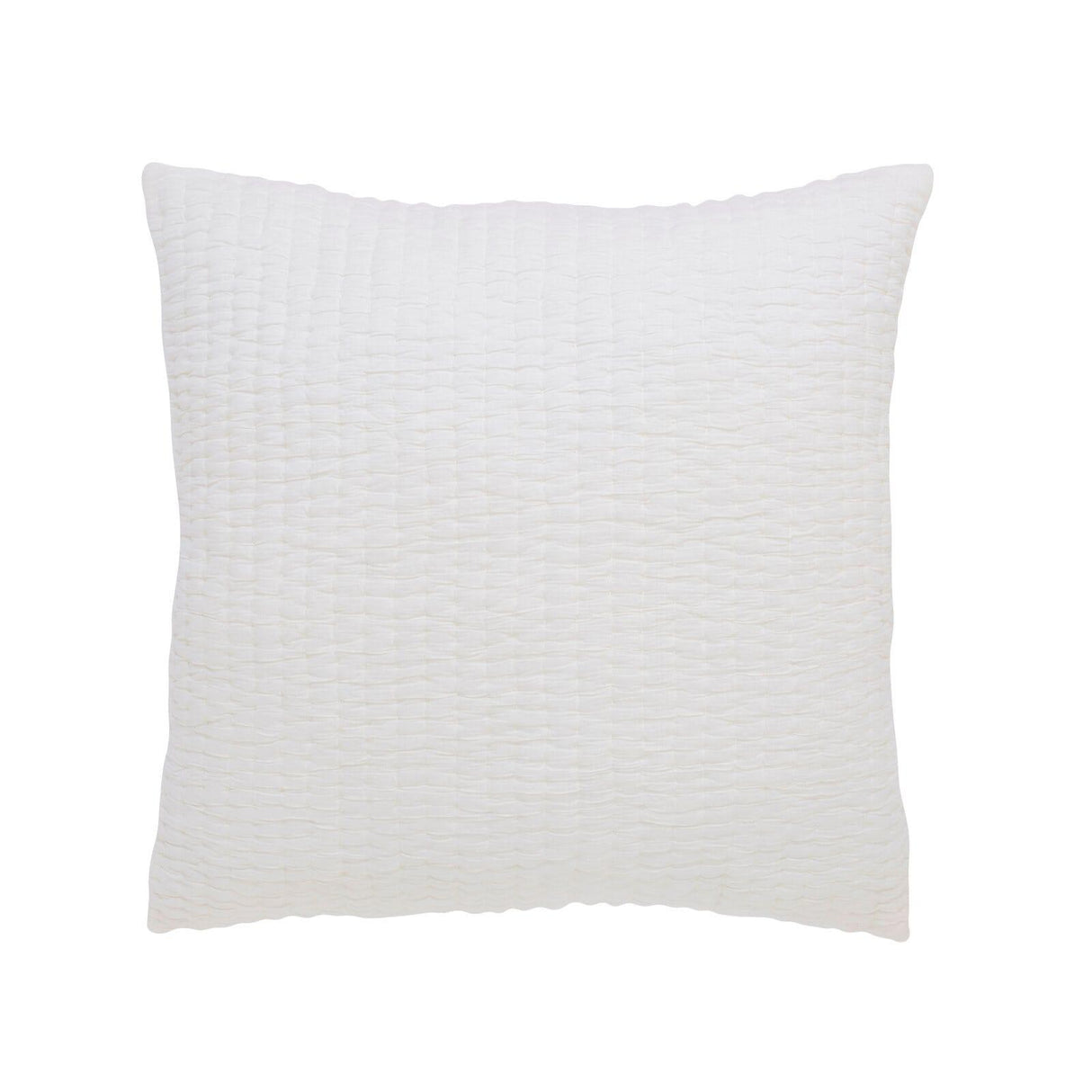 Orchids Lux Bella Channel Quilting Off-White 26 X 26 Quilt Sham