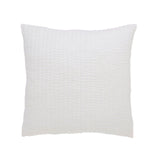 Orchids Lux Bella Channel Quilting Off-White 26 X 26 Quilt Sham