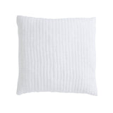 Orchids Lux Bella Channel Quilting White 26 X 26 Quilt Sham