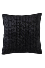 Orchids Lux Walton Channel Black 26 X 26 Quilt Sham