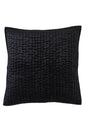 Orchids Lux Walton Channel Black 26 X 26 Quilt Sham