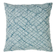 Orchids Lux Mirabelle Geomatric Teal 26 X 26 Quilt Sham