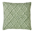 Orchids Lux Mirabelle Geomatric Moss 26 X 26 Quilt Sham