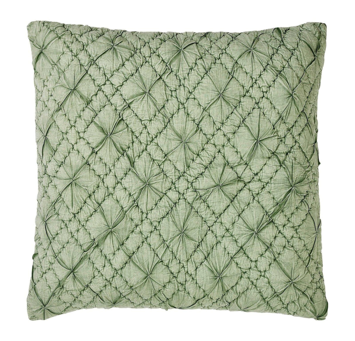 Orchids Lux Mirabelle Geomatric Moss 26 X 26 Quilt Sham