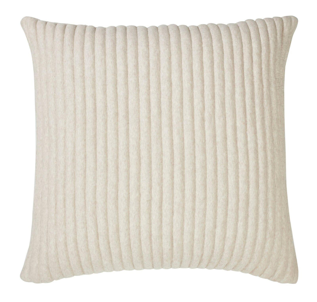 Orchids Lux Charlton Channel Quilting Oatmeal Melange 26 X 26 Quilt Sham