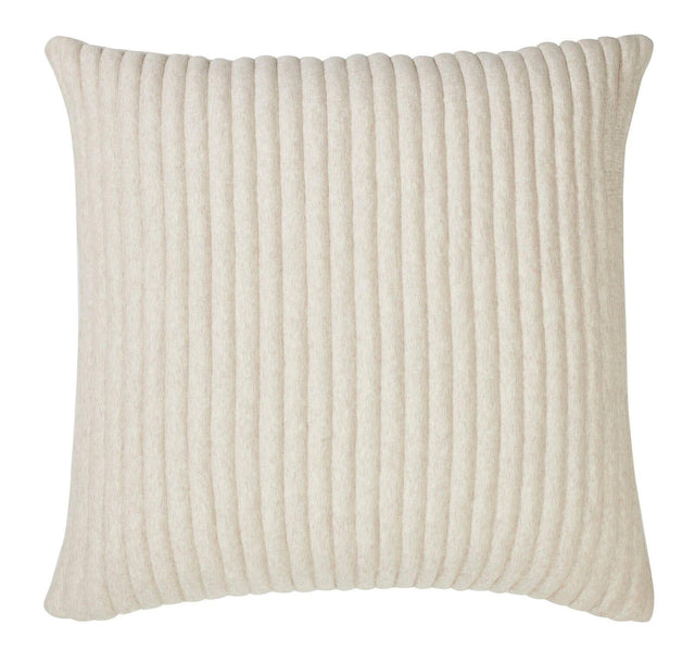 Orchids Lux Charlton Channel Quilting Oatmeal Melange 26 X 26 Quilt Sham