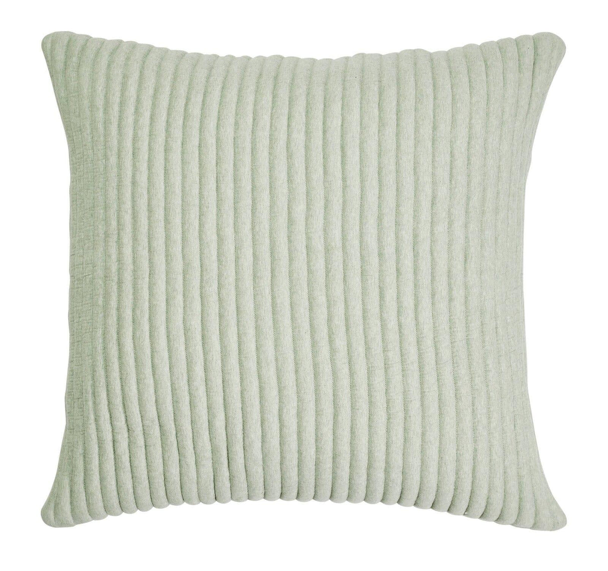 Orchids Lux Charlton Channel Quilting Green Melange 26 X 26 Quilt Sham