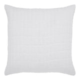 Orchids Lux Logan Geomatric White 26 X 26 Quilt Sham