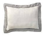Orchids Lux Parker Solid Color & Embroidery Fog 20 X 36 Duvet Cover Sham